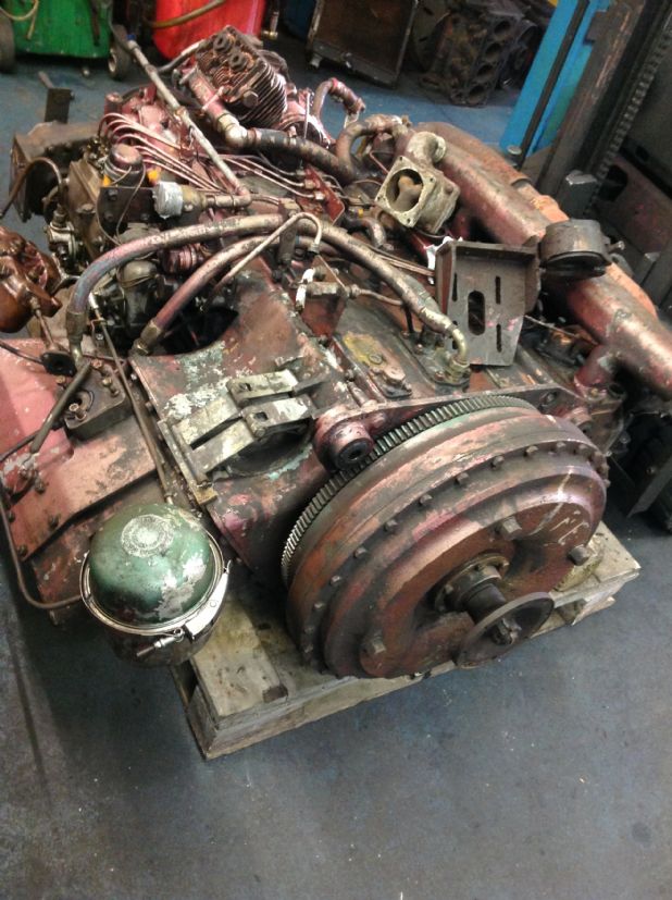 As the Vintage Leyland 680 engine arrived with Precision Engine Services Inverness
