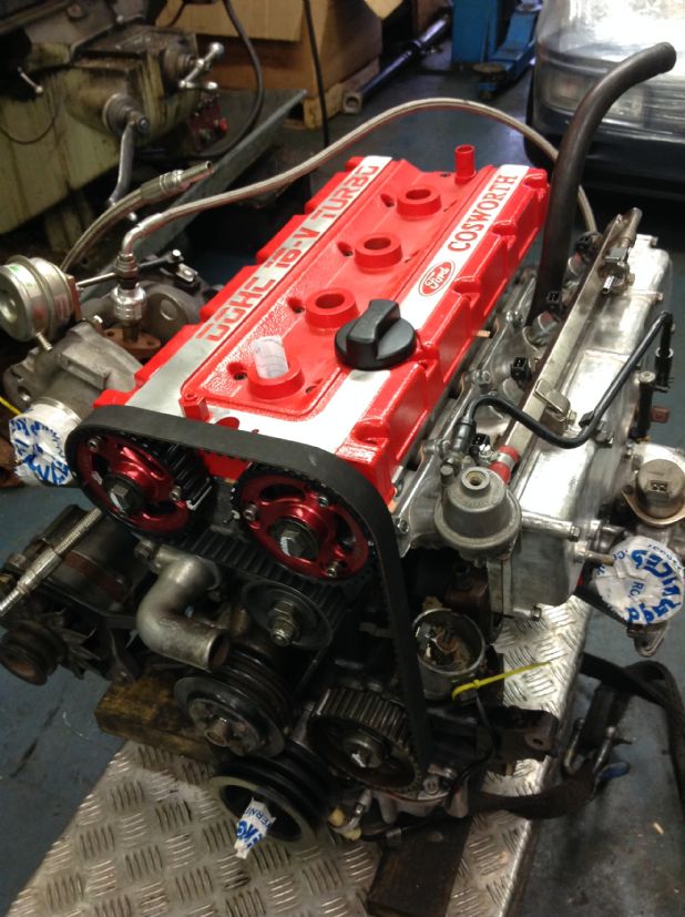 RS Cosworth engine ready to be installed