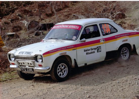 Mk 1 Escort RS2000, Writtle Photography Granite City Rally 2010 Precision Engine Services prepared car on it's way to another class win