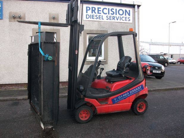 Radiator on Forklift